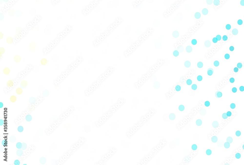 Light Blue, Yellow vector background with beautiful snowflakes.