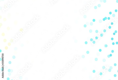 Light Blue, Yellow vector background with beautiful snowflakes. © smaria2015