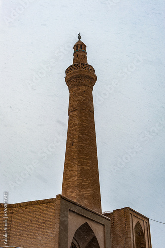 фотографія It's Jameh Mosque of Nain, the grand, congregational mosque of Nain city, within Isfahan Province of Iran