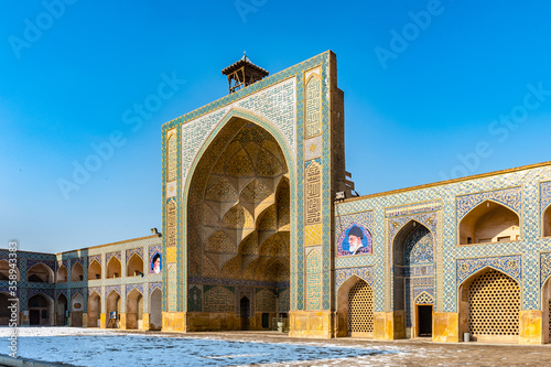 It's Part of the Jameh Mosque of Isfahan, Iran. This mosque was found in 771