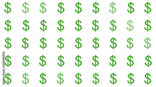 Man Icon Transitions to Dollar Sign, Concept for Gender Inequality, Male Spending, Income and Wage Gap