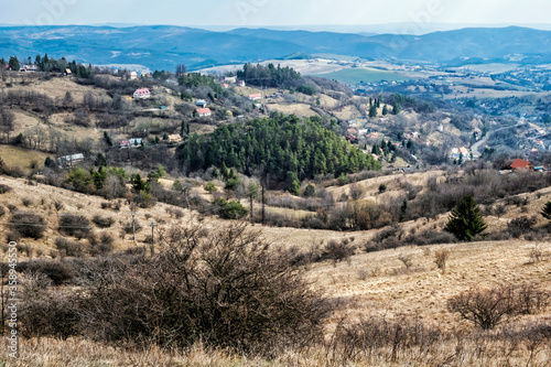 Scenery of Stiavnica Mountains, Slovakia, seasonal natural scene