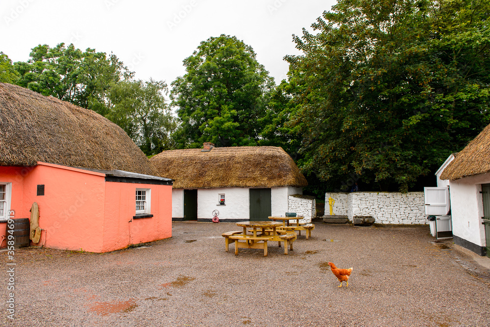 Bunratty village (End of the Raite river) is an authentic small village in County Clare, Ireland Bunratty village (End of the Raite river) is an authentic small village in County Clare, Ireland