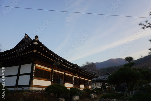 a korean traditional temple