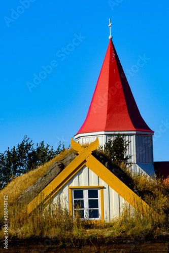 Turf house in Glaumbaer  Iceland