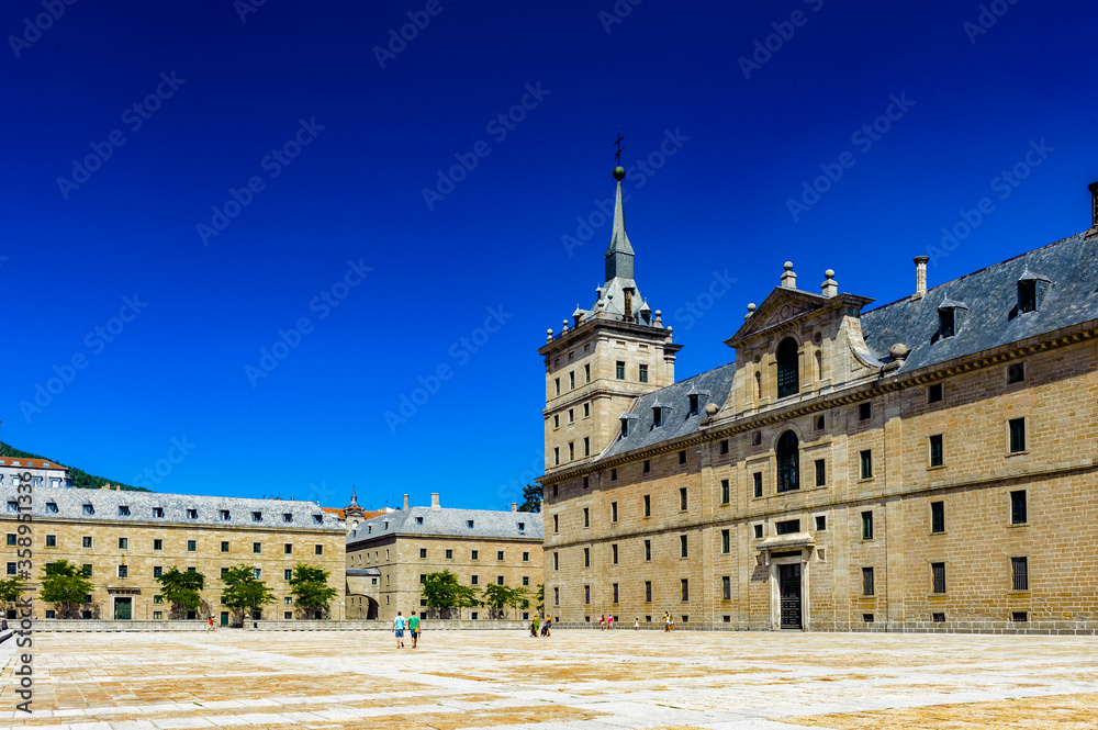 It's Castle of El Escorial, King of Spain Palace, Escorial, Spain