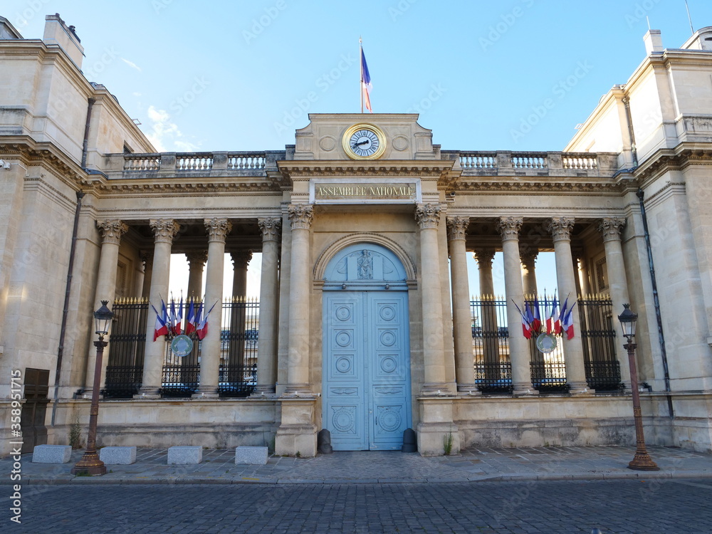 Fototapeta premium The french National Assembly, Paris in june 2020.
