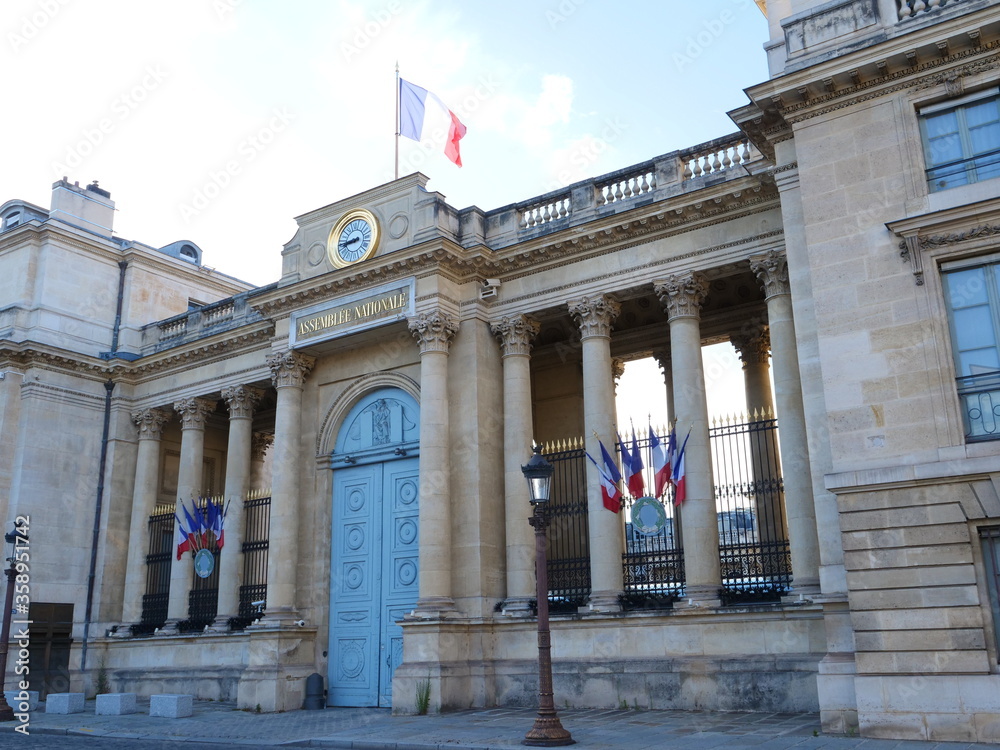 Obraz premium The french National Assembly, Paris in june 2020.