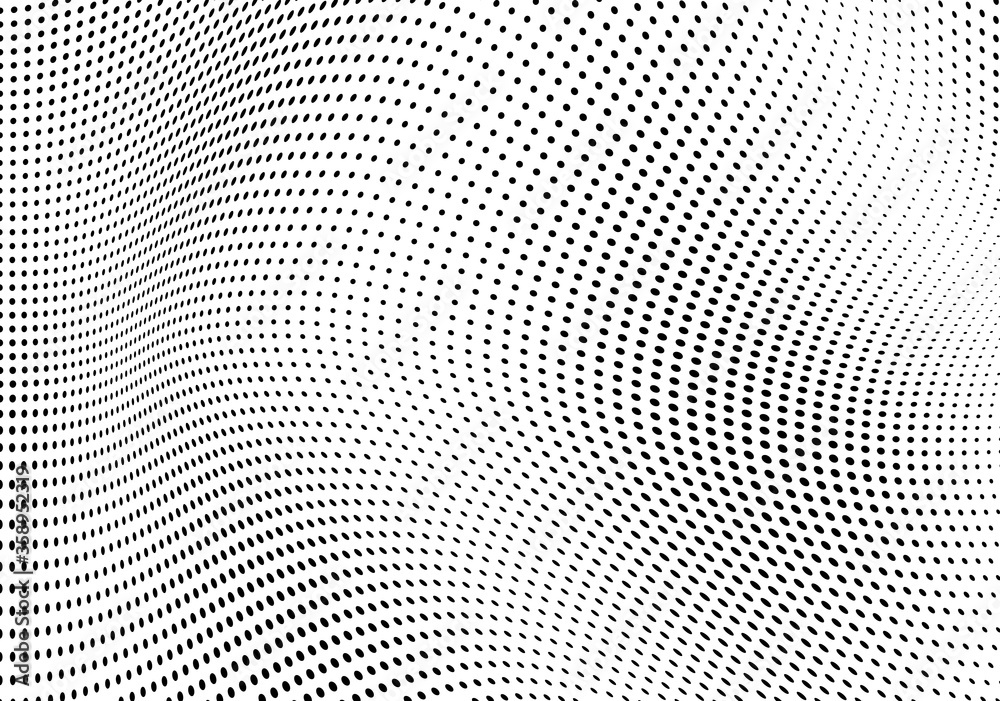Abstract halftone wave dotted background Abstract halftone wave dotted background