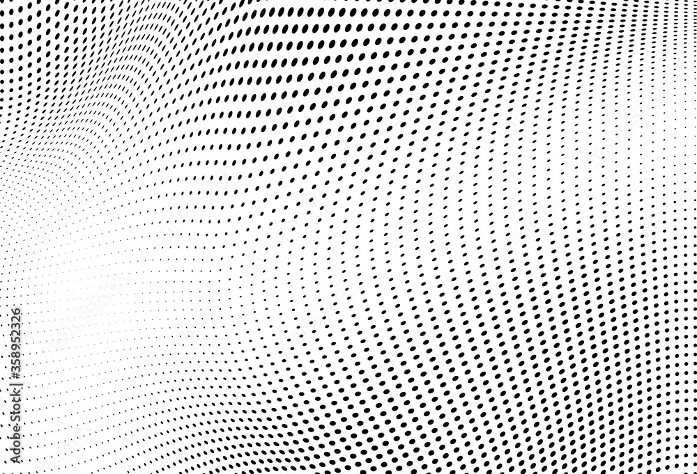 Abstract halftone wave dotted background Abstract halftone wave dotted background