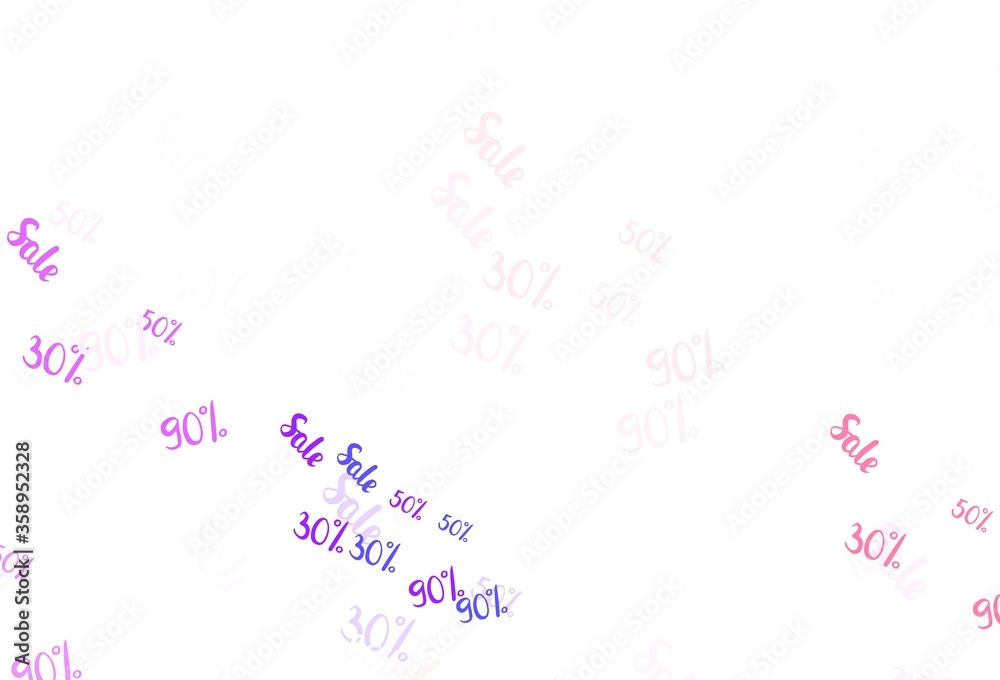 Light Green, Red vector texture with selling prices 30, 50, 90 %. Light Green, Red vector texture with selling prices 30, 50, 90 %.