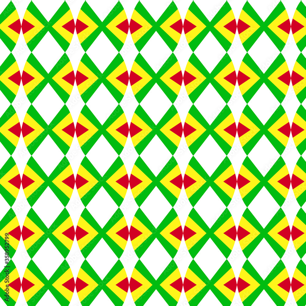 green and red   geometric pattern with triangles vector eps.10