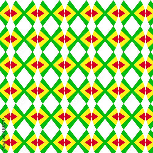green and red   geometric pattern with triangles vector eps.10