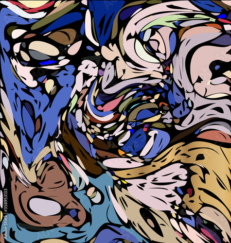 background image of abstract colored chaos blue and agray photo