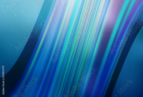 Light BLUE vector texture with milky way stars. Space stars on blurred abstract background with gradient. Smart design for your business advert.