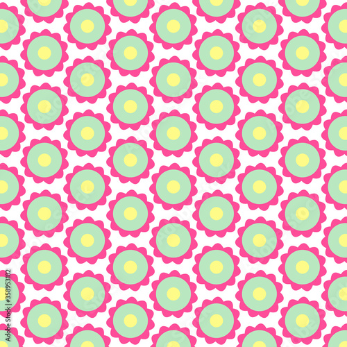 simple red and green   floral pattern design background vector eps.10
