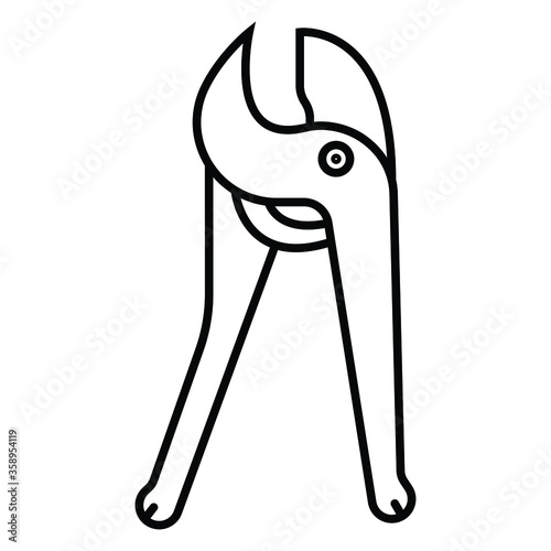 secateurs for cutting branches isolated icon