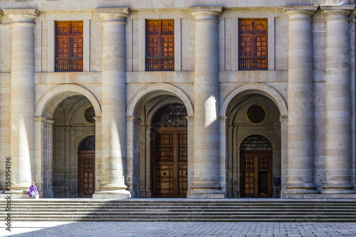 It's Interior yard of the Royal Monastery of San Lorenzo de El Escorial, Madrid, Spain © Anton Ivanov Photo
