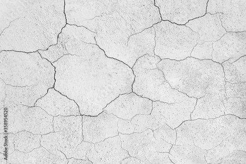 Old plaster wall crack surface for texture or backgrounds
