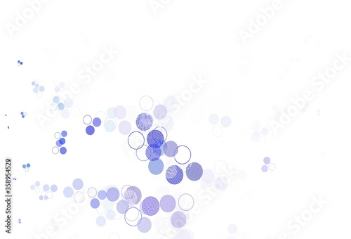 Light Blue, Green vector pattern with spheres.