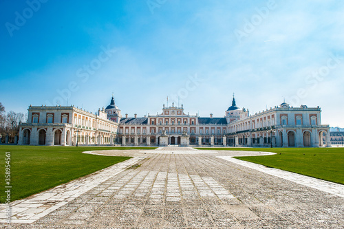It's Royal Palace of Aranjuez, a residence of the King of Spain, Aranjuez, Community of Madrid, Spain. UNESCO World Heritage