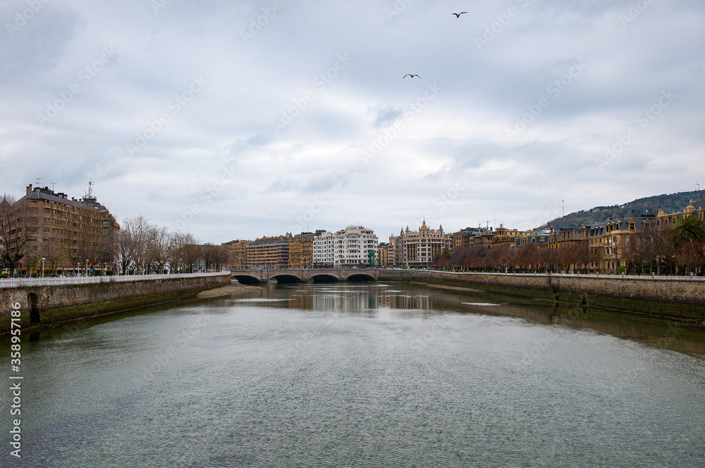 It's River Urumea, San Sebastian, Basque Country