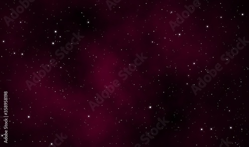 Space scape illustration graphic background