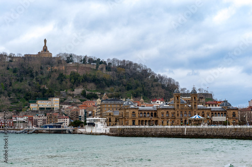 It's Nature and architecture of San Sebastian, Cantabrian Sea, Spain