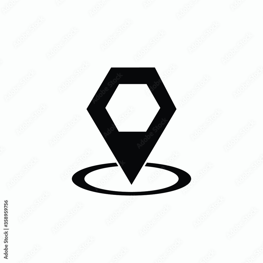 location icon vector sign logo location icon vector sign logo