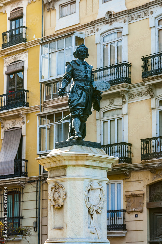 It's Monument to the Poet Llorente, Valencia, Spain It's Monument to the Poet Llorente, Valencia, Spain
