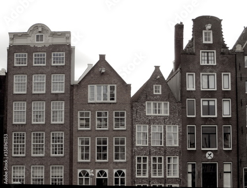 typische Stadthäuser in Holland
