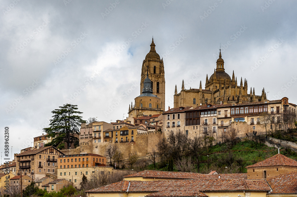 It's Old Town of Segovia, Spain. UNESCO World Heritage Site