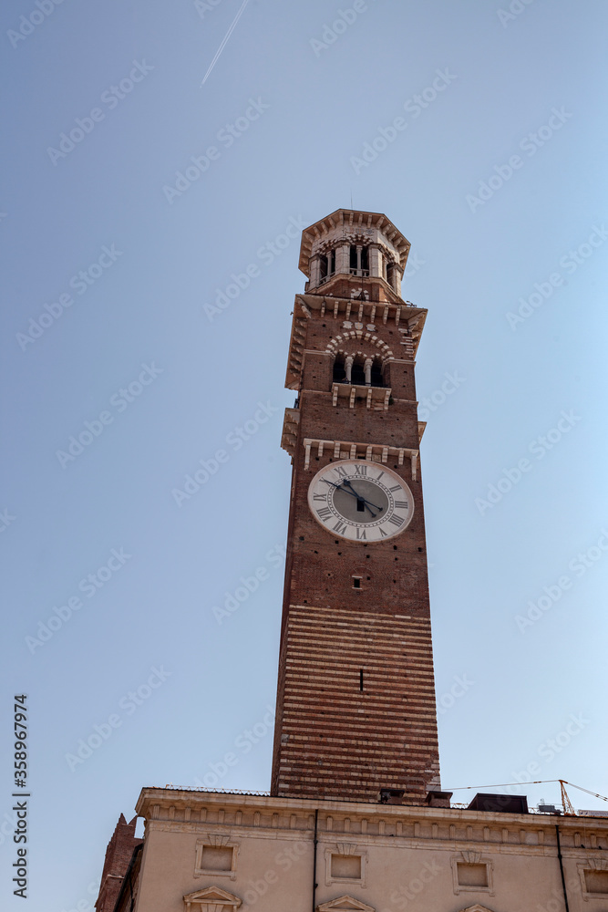 Bell tower  in Verona. Italy