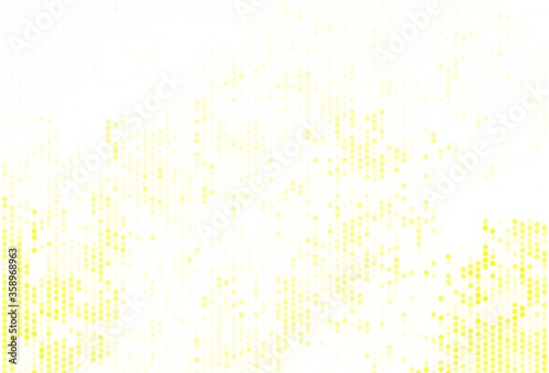 Light Green  Yellow vector template with circles.