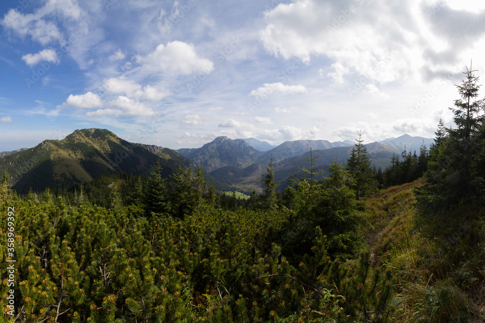 Panorama of Tatra Mountains