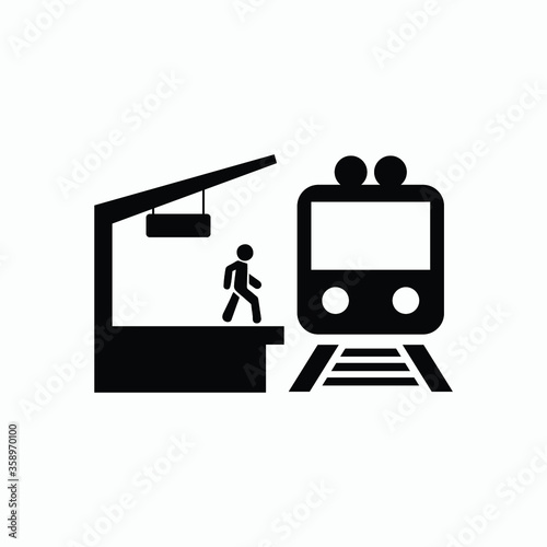 train icon vector 