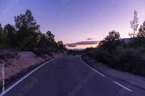 road between mountains in southern Spain