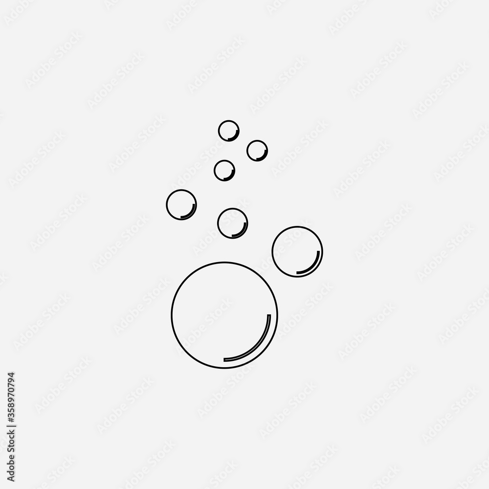 Bubble icon vector Bubble icon vector