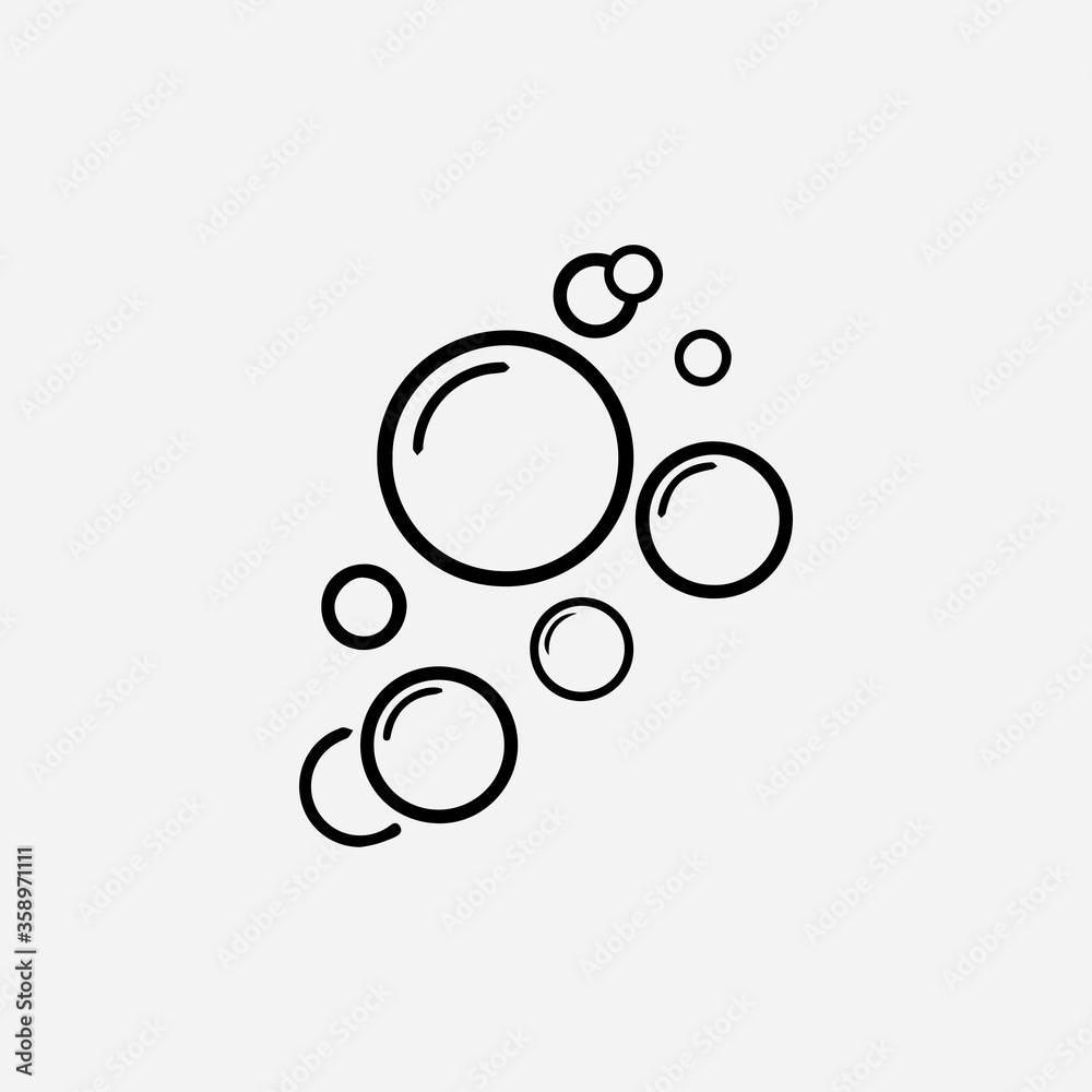 Bubble icon vector Bubble icon vector