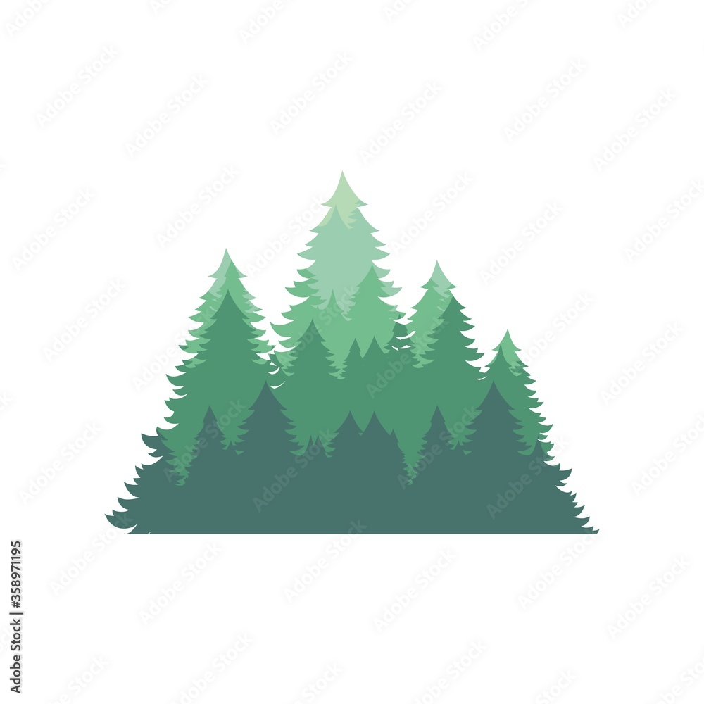 Obraz premium Forest silhouette