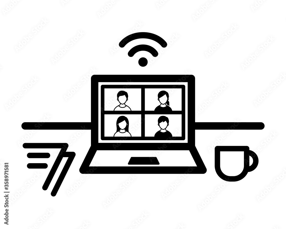 在宅 テレワークのアイコン イラスト リモートワーク Stock Illustration Adobe Stock 在宅 テレワークのアイコン イラスト リモートワーク Stock Illustration Adobe Stock