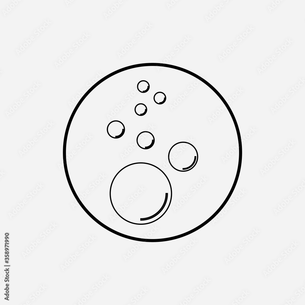 Bubble icon vector Bubble icon vector