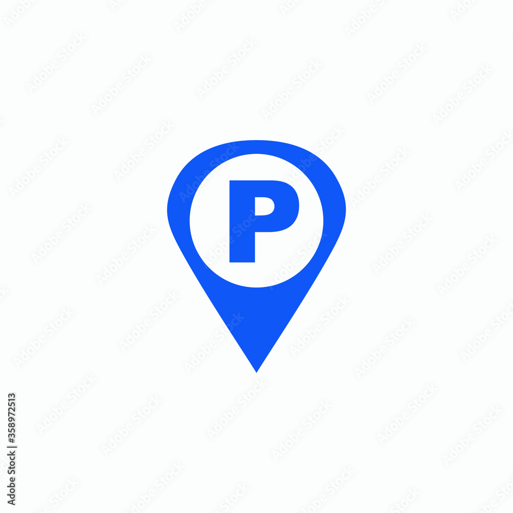 parking icon vector sign logo parking icon vector sign logo