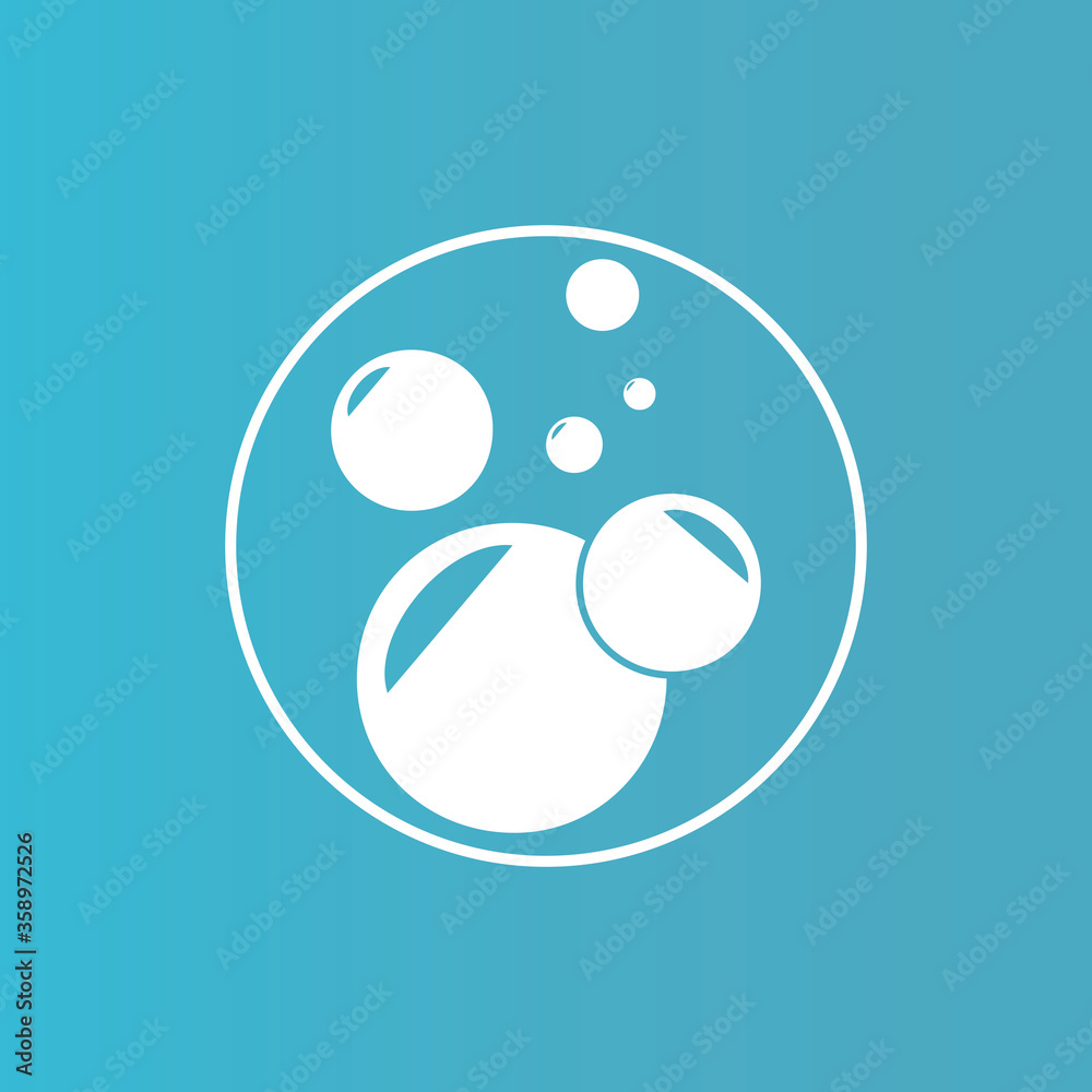Bubble icon vector Bubble icon vector