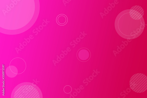 Abstract gradient pink background theme template illustrated with circle shapes