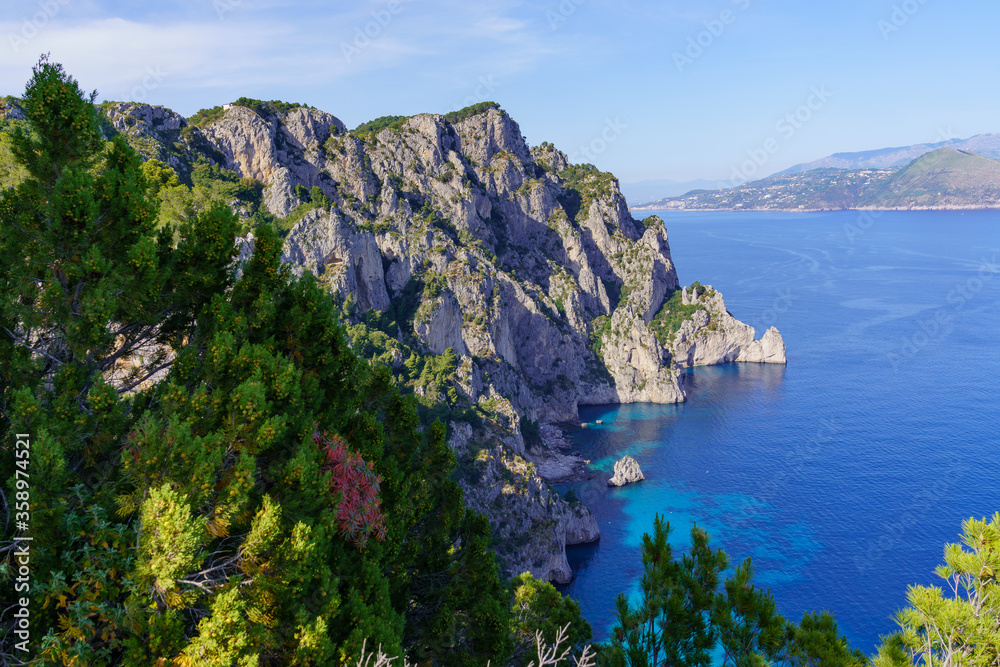 Capri island,sea,landscape,Italy,beautiful places