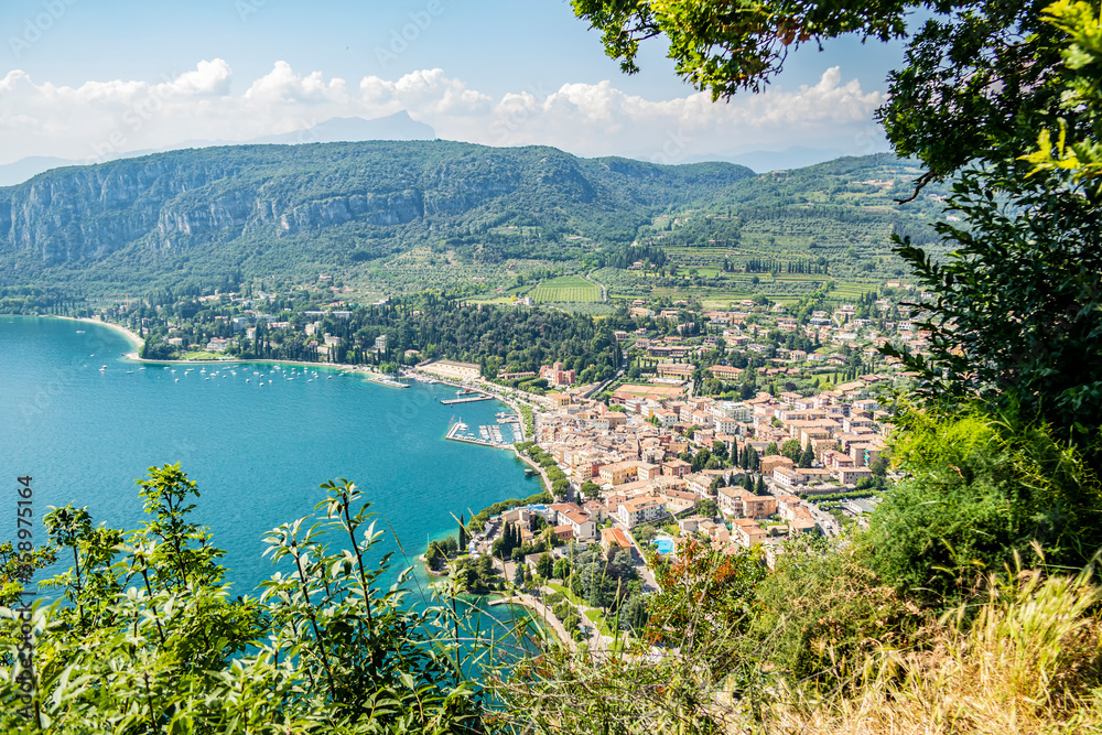 View of Lake Garda from the Rocca di Garda, Verona - Italy