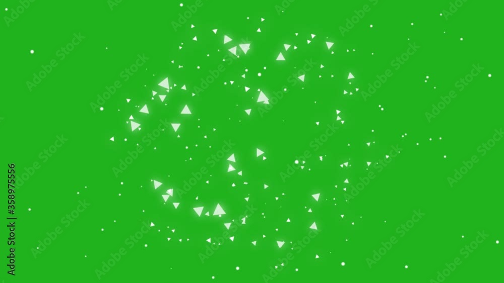 Shining particles motion graphics with green screen background Shining particles motion graphics with green screen background