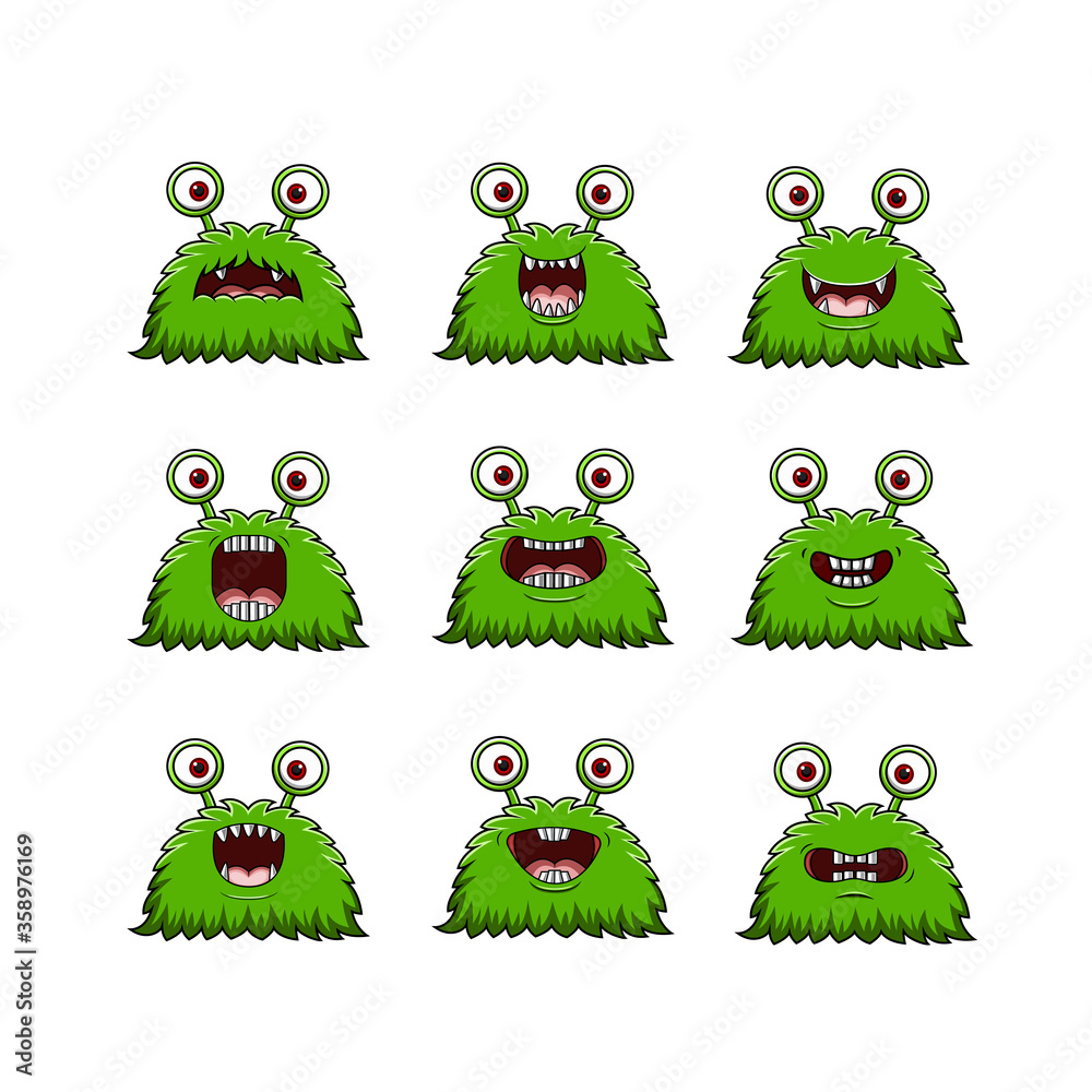 Fototapeta premium Set of funny monsters