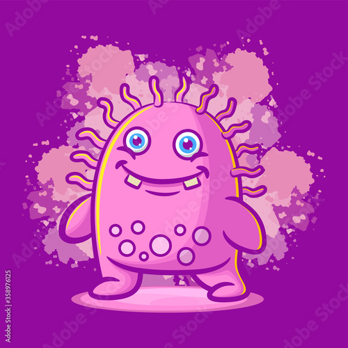 Cute cartoon monster